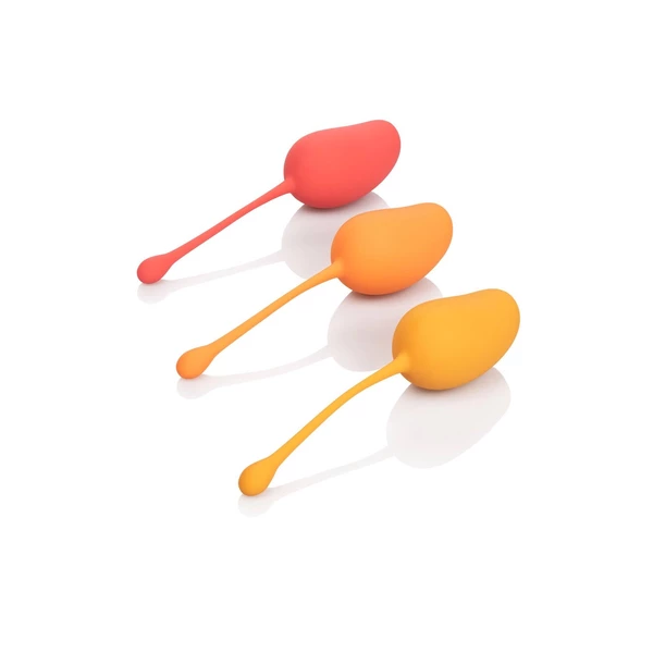 CalExotics Kegel Training Set Mango Assortment - Zestaw kulek gejszy