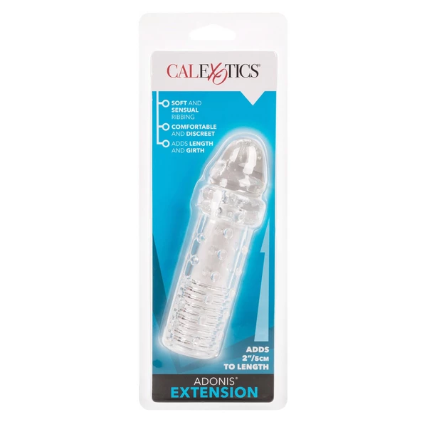 CalExotics Adonis Extension Transparent - Nakładka na penisa