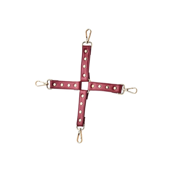Blaze Elite Hogtie Red - Krzyżak do krępowania, Czerwony