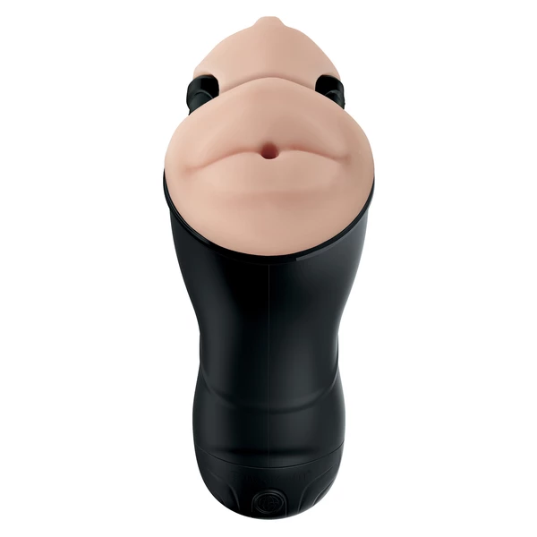 PDX Elite double penetration vibr stroker - Masturbator wibrujący podwójny