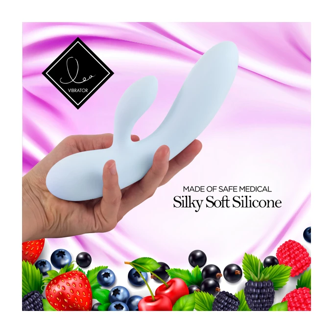 FeelzToys lea rabbit vibrator blueberry - Wibrator króliczek