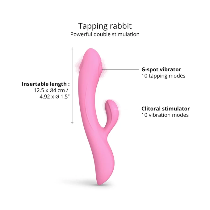 Love to Love bunny &amp; clyde pink passion - Vibrátor rabbit, ružový