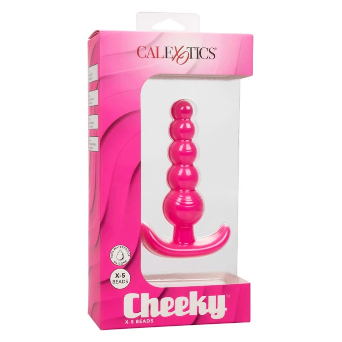 CalExotics Cheeky X 5 Beads Pink - Koraliki analne