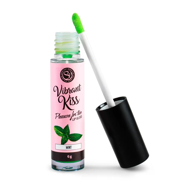Secret Play Lip Gloss Vibrant Kiss Mint - Błyszczyk stymulujący wib rujący