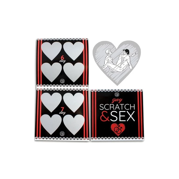 Secret Play Scratch &amp; Sex Gay - Gra erotyczna kamasutra wydrapanka (męska para)