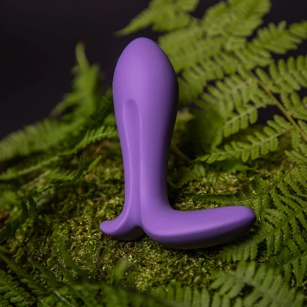 Satisfyer Intensity Plug Purple - Vibračný análny kolík ovládaný mobilnou aplikáciou, fialový