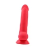 Deluxe Pure Nature Norman.P - Dildo klasyczne na przyssawce, Czerwony