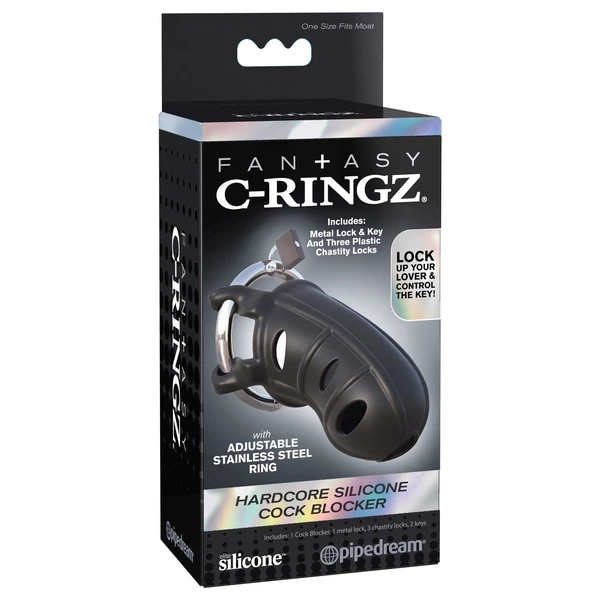 Pipedream Hardcore Silicone Cock Block Black - Pas cnoty
