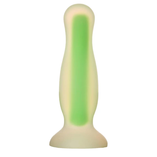 Radiant Glow In The Dark Plug Small Green - Korek analny świecący w ciemności, Zielony