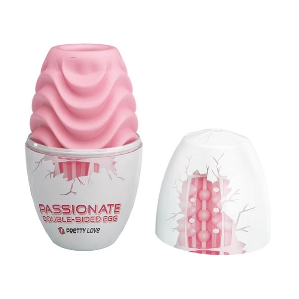 Pretty Love Passionate Double Sided Egg Pink - Masturbator jajeczko