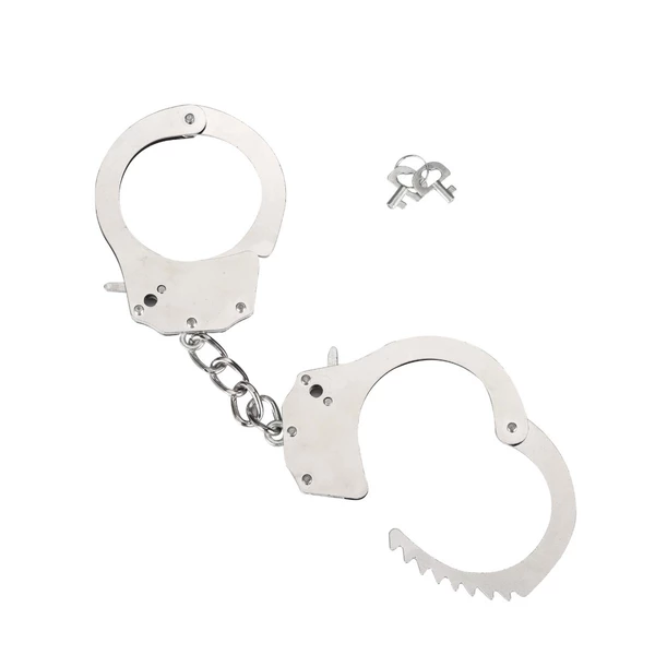 Me You Us Heavy Metal Handcuffs Silver - Kajdanki metalowe