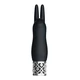 Royal Gems Elegance Rechargeable Silicone Bullet Black - Vibrátor na klitoris, čierny