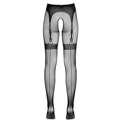 Cotelli Tights Net - Rajstopy otwarte, Czarny