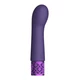 Royal Gems Bijou Rechargeable Silicone Bullet Purple - Mini vibrátor, fialový