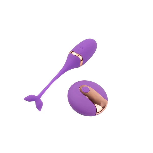 M-mello Beckoning Beats Bullet Vibrator - Wibrująca kulka z pilotem, Fioletowy