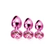 Nixie  Trainerâ Set, Pink Metallic - Sada análnych kolíkov s kryštálom, ružová