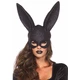 Leg Avenue Glitter Masquerade Rabbit Mask Black - Maska zajačika, čierna