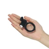 Lovetoy Power Clit Silicone Cockring Black 1 - Wibrujący pierścień erekcyjny