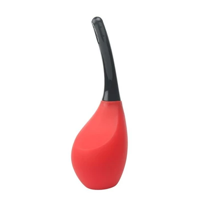 Dream Toys Menzstuff 9 Hole Anal Douche Red/Black - Gruszka do lewatywy