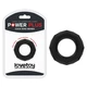 Lovetoy Power Plus Cockring Black 4 - Flexibilný erekčný krúžok