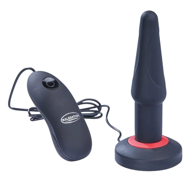 Malesation Dual Layer Silicone Plug Vibe S - Wibrujący korek analny z pilotem