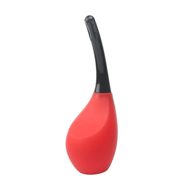 Dream Toys Menzstuff 9 Hole Anal Douche Red/Black - Gruszka do lewatywy