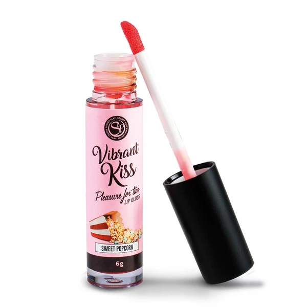 Secret Play Lip Gloss Vibrant Kiss Sweet Popcorn - Błyszczyk stymulujący wib rujący