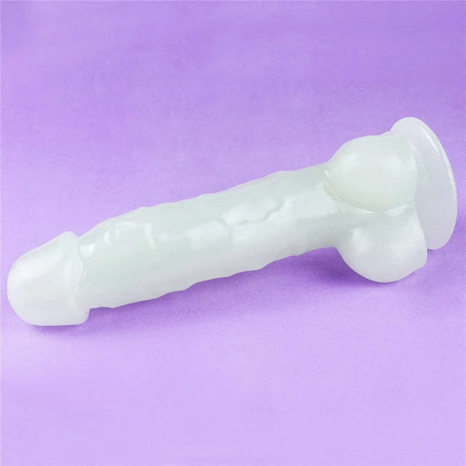 Lovetoy 8.5' Lumino Play Dildo - Dildo klasyczne na przyssawce świecące w ciemności