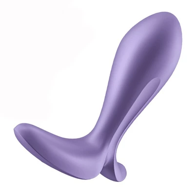 Satisfyer Intensity Plug Purple - Wibrujący korek analny sterowany aplikacją mobilną, Fioletowy