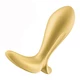 Satisfyer Intensity Plug Gold - Vibračný análny kolík ovládaný mobilnou aplikáciou, zlatý