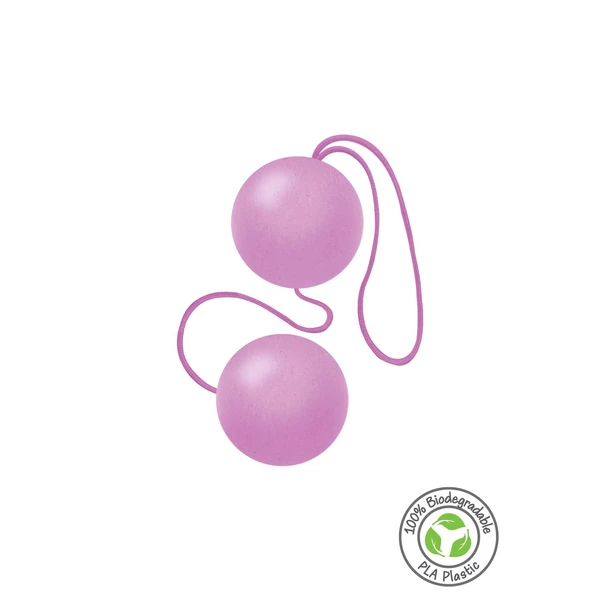 FUCK GREEN Sphere Balls Pink - Kulki gejszy z materiałów eco, Różowy