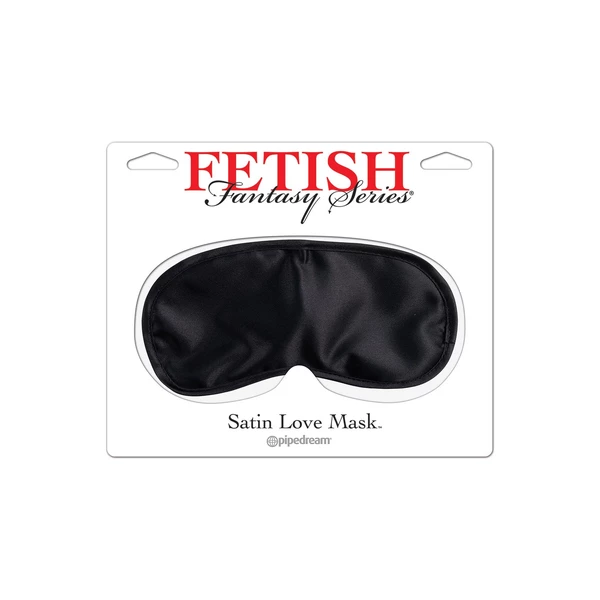 Pipedream Satin Love Mask Black - Maska na oczy