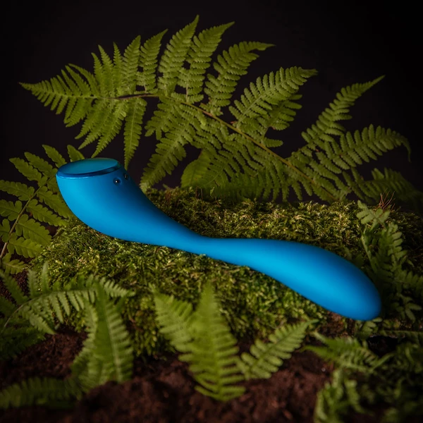 Satisfyer G Spot Flex 5+ Petrol - Vibrátor na bod G ohybný, ovládaný aplikáciou, modrý