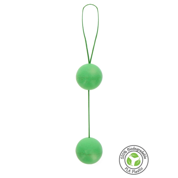 FUCK GREEN Sphere Balls Green - Kulki gejszy z materiałów eco, Zielony