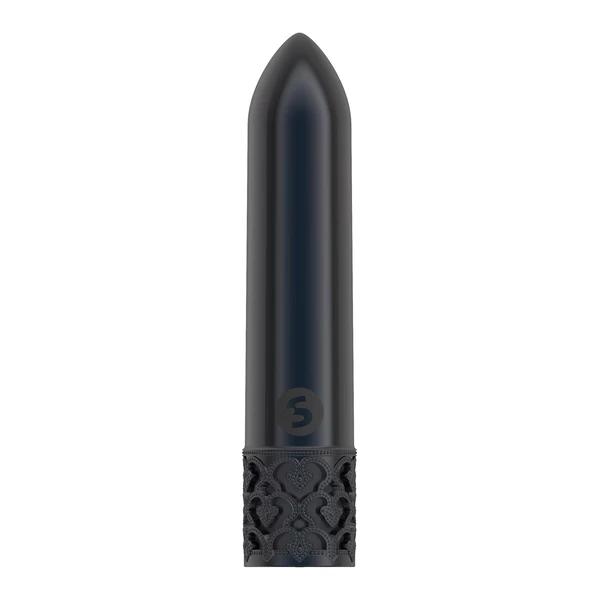 Royal Gems Glitz Rechargeable Abs Bullet Gunmetal - Miniwibrator, Czarny
