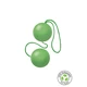 FUCK GREEN Sphere Balls Green - Venušine guličky z eko materiálu, zelené
