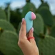 Satisfyer Tropical Tip Light Blue - Vibrátor na klitoris riadený mobilnou aplikáciou, modrý
