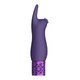 Royal Gems Elegance Rechargeable Silicone Bullet Purple - Vibrátor na klitoris, fialový