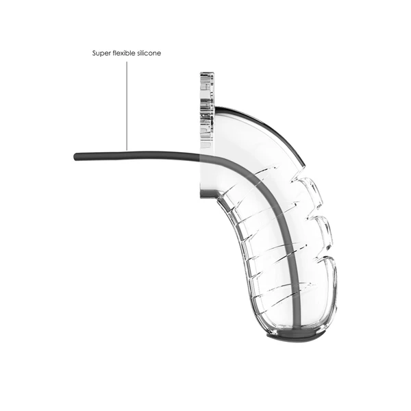 ManCage Model 16 Chastity 4.5' Cock Cage Transparent - Pas cnoty