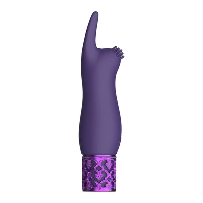 Royal Gems Elegance Rechargeable Silicone Bullet Purple - Wibrator łechtaczkowy, Fioletowy