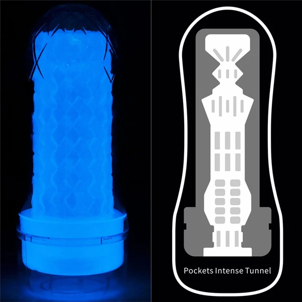 Lovetoy Lumino Play Pocketed - Masturbator klasyczny świecący w ciemności