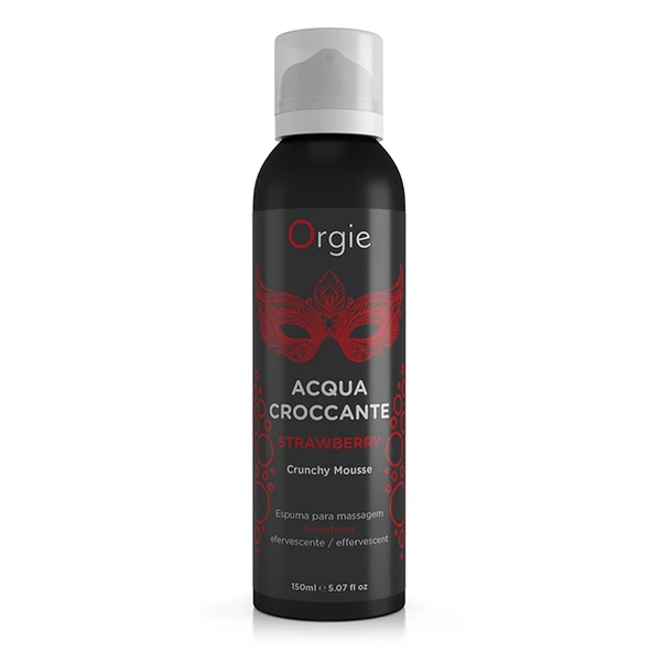 Orgie Acqua Croccante Crunchy Mousse Strawberry 150 Ml - Pianka do masażu