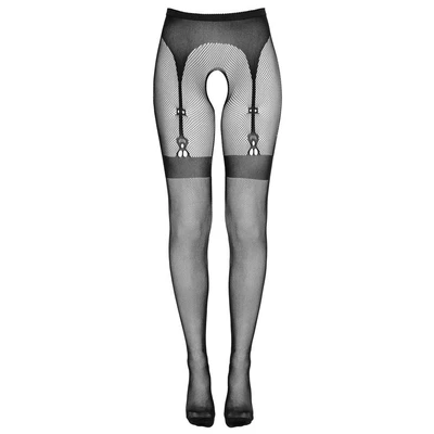 Cotelli Tights Net - Rajstopy otwarte, Czarny