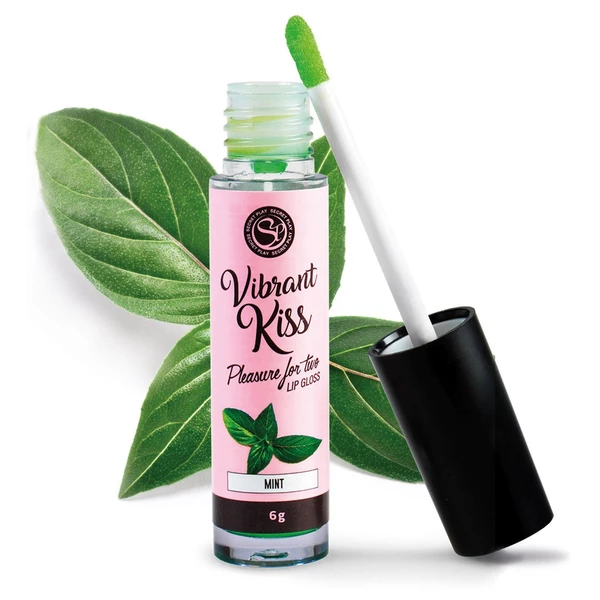 Secret Play Lip Gloss Vibrant Kiss Mint - Błyszczyk stymulujący wib rujący