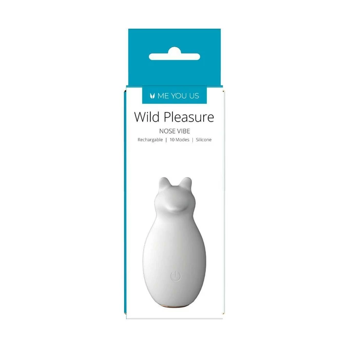 Me You Us Wild Pleasure Nose Vibrator White - Wibrator łechtaczkowy