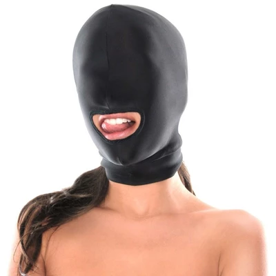 Fetish Fantasy Series Spandex Open Mouth Hood - Maska BDSM