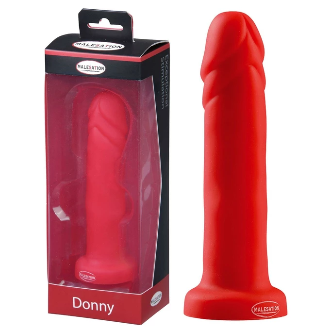 Malesation Donny Dildo Red - Dildo klasyczne, Czerwony