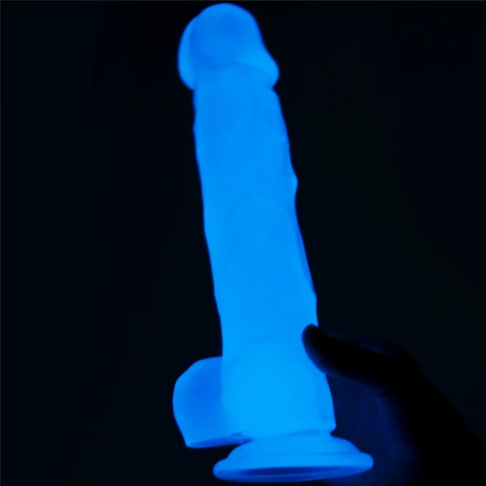 Lovetoy 8.5' Lumino Play Dildo - Dildo klasyczne na przyssawce świecące w ciemności