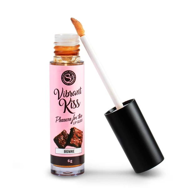 Secret Play Lip Gloss Vibrant Kiss Brownie - Błyszczyk stymulujący wib rujący