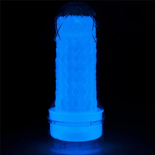 Lovetoy Lumino Play Ribbed - Masturbator klasyczny świecący w ciemności